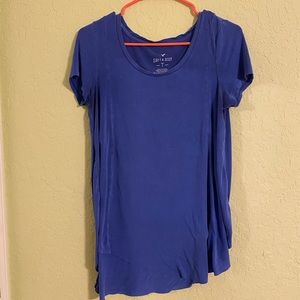 American Eagle Soft & Sexy Blue Tee